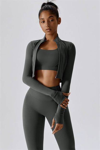The Eloise Jacket Sports Bra Leggings 3-Piece Set
