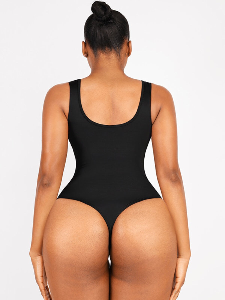 Zip-Front High-Cut Tummy Control One-Piece Swimsuit – Sleek & Functional
