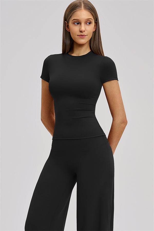 The Dynamic Long Sleeve T-shirt Straight Leg Pants 2-Piece Set