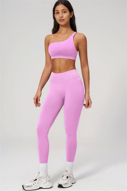The Empower One-Shoulder Sports Bra Leggings 2-Piece Set