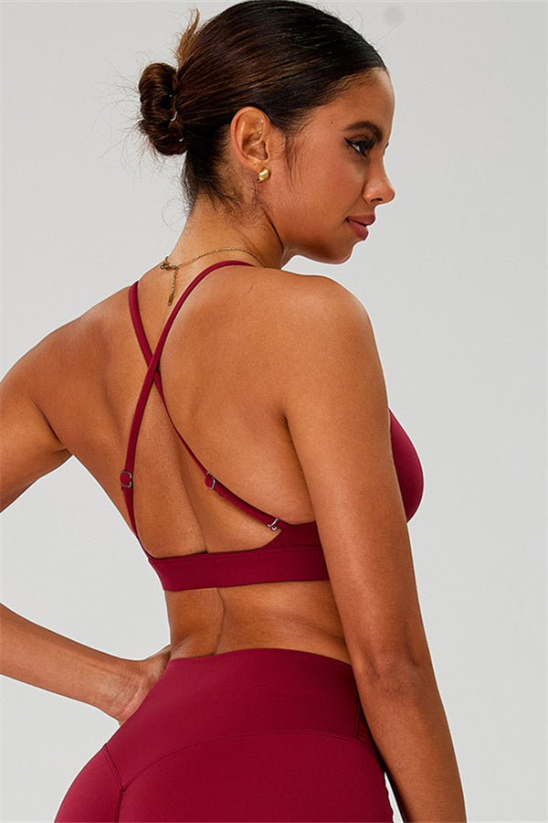 The Ember Sports Bra Crop Top Shorts 3-Piece Set