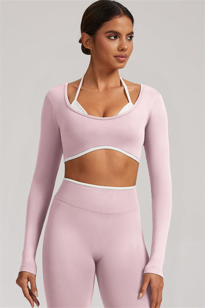 The Elevate Long Sleeve Crop top Leggings 2-Piece Set