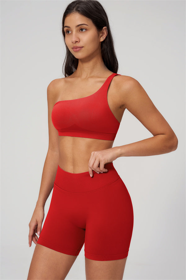 The Empower One-Shoulder Sports Bra