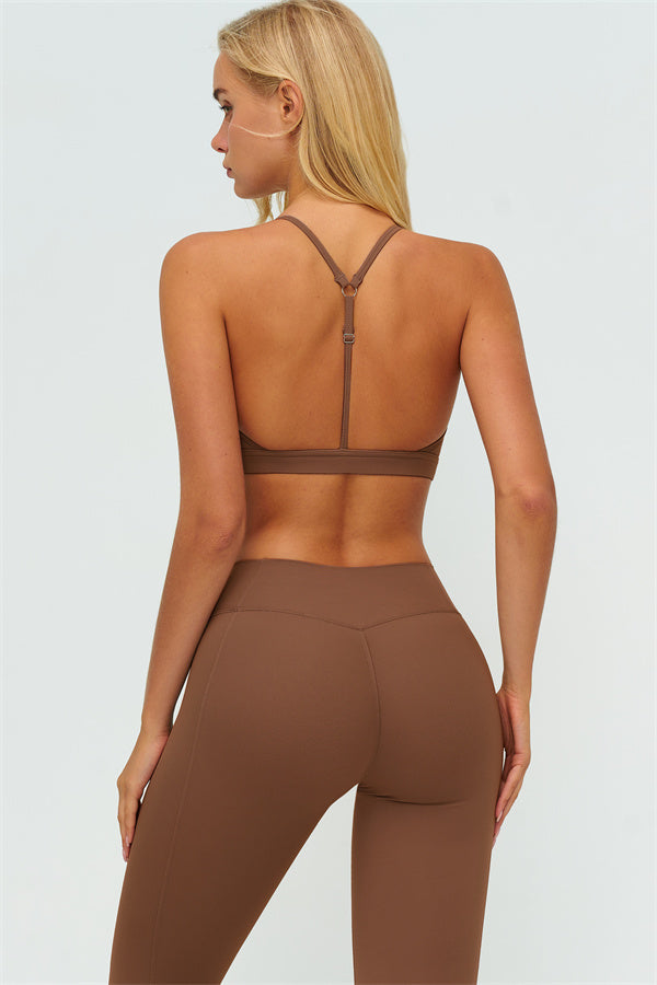The Lushness Y-Back Sports Bra Leggings 2-Piece Set