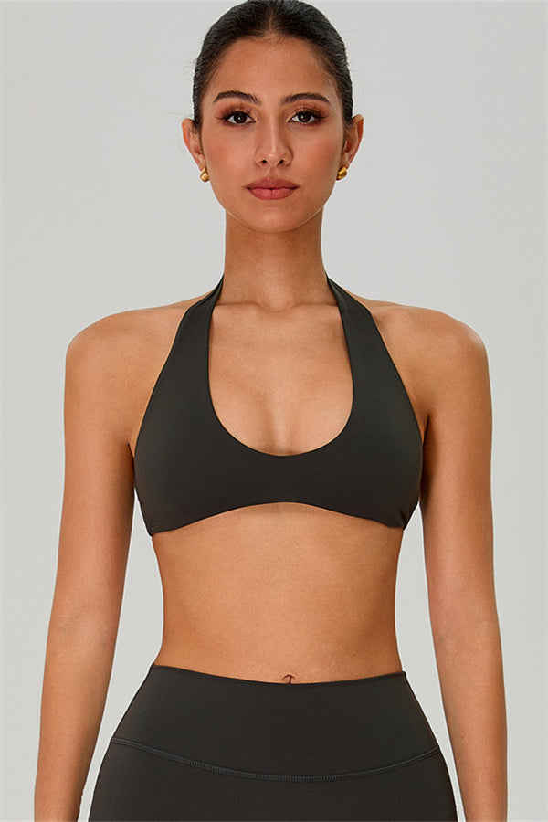 The Solid Sports Bra Leggings 2-Piece Set