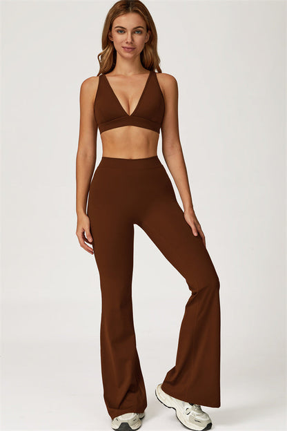 The Axis Sports Bra Flared Leggings 2-Piece Set