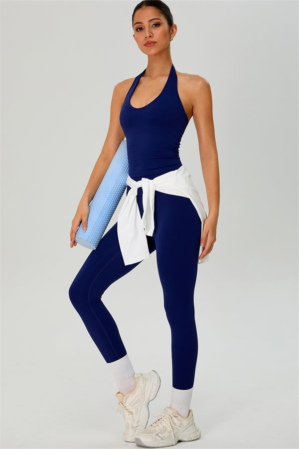 The Solid Halter Tank Top