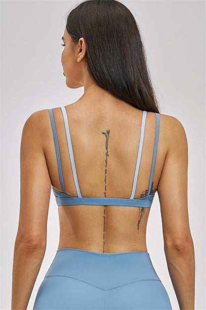 The New Seraphine Layered V Sports Bra Shorts 2-Piece Set