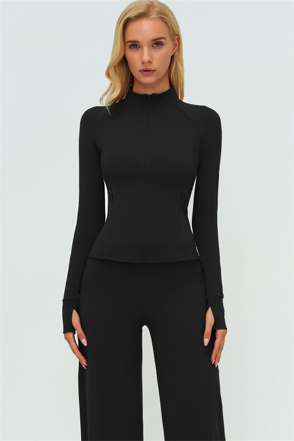 The Twirl Zip Jacket New Straight Leg Pants 2-Piece Set