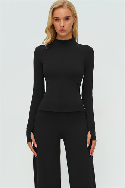 The Twirl Zip Jacket New Straight Leg Pants 2-Piece Set