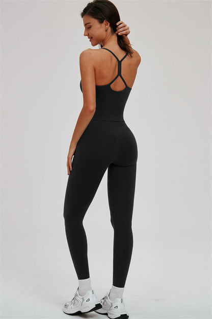 The Svelte Cross Back Tank Top Leggings 2-Piece Set