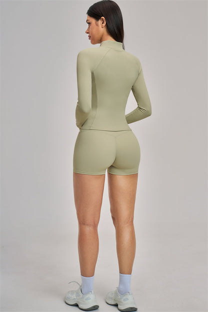 The Swoon Jacket Sports Bra Shorts 3-Piece Set