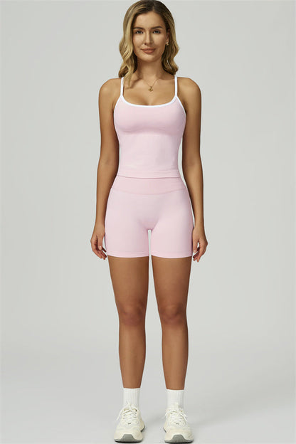 The Prime Line Crop Top Shorts 2-Piece Set