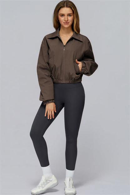 The Elle Form Crop Zip Jacket