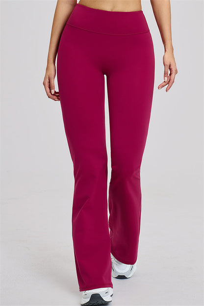 The Zestful Long Sleeve Crop Top Flared Leggings 2-Piece Set