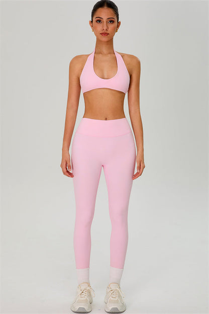 The Solid Sports Bra Leggings 2-Piece Set