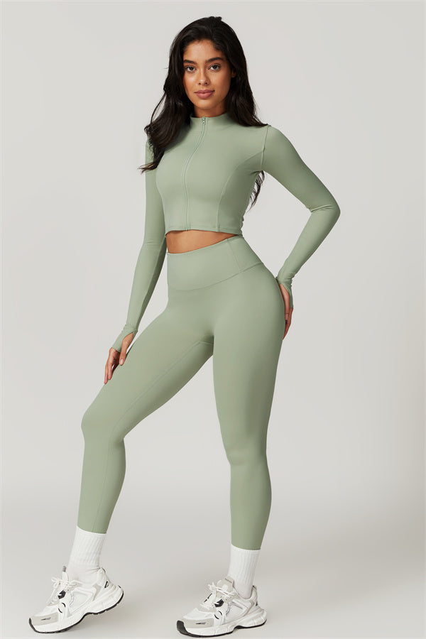 The Eloise Jacket Sports Bra Leggings 3-Piece Set