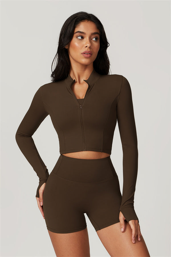 The Eloise Jacket Sports Bra Shorts 3-Piece Set