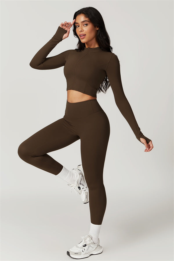 The Eloise Jacket Sports Bra Leggings 3-Piece Set