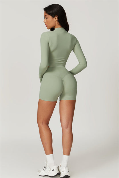 The Eloise Jacket Sports Bra Shorts 3-Piece Set