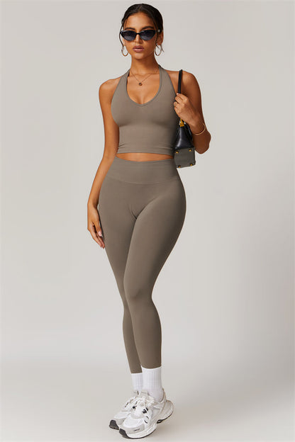 The Delight Halter Top Leggings 2-Piece Set
