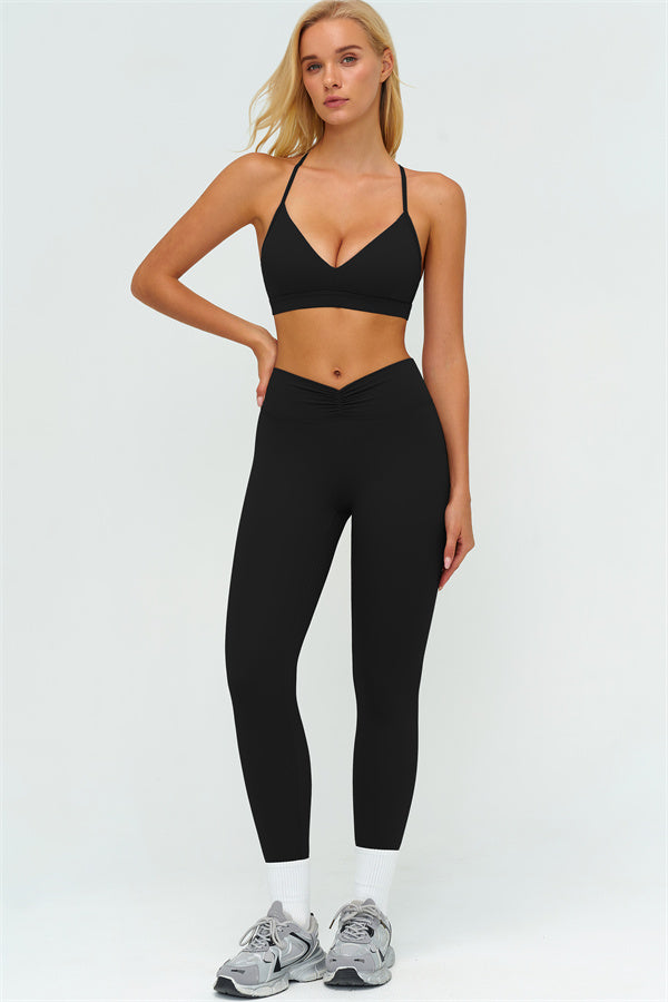 The Lushness Y-Back Sports Bra Leggings 2-Piece Set