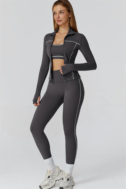 The Venus Zip Top Leggings 2-Piece Set