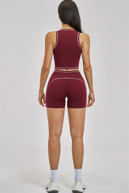 The Unbound Crop Top Shorts 2-Piece Set
