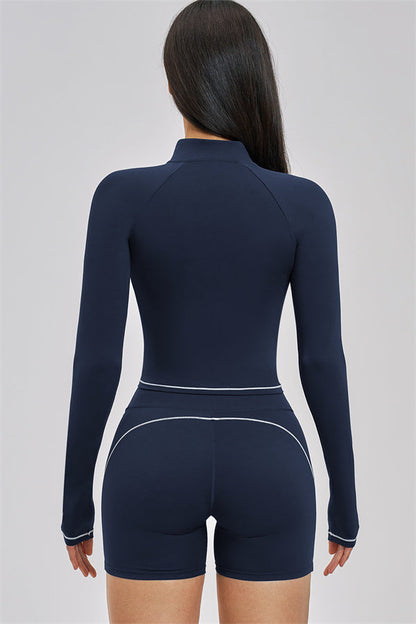 The Unbound Jacket Crop Top Shorts 3-Piece Set