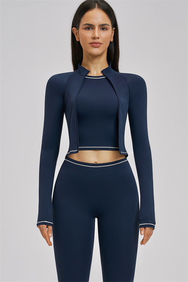 The Unbound Jacket Crop Top Leggings 3-Piece Set