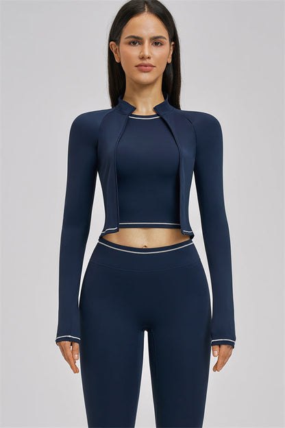 The Unbound Jacket Crop Top Leggings 3-Piece Set