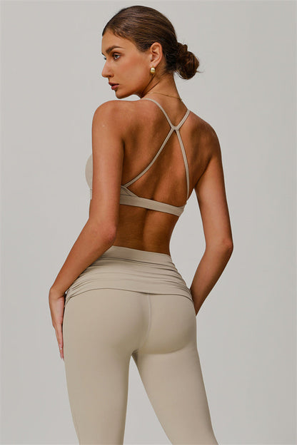 The Juno Star Sports Bra Flared Leggings 2-Piece Set