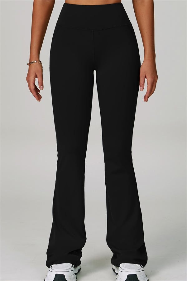 The Bold Cross Back Sports Bra Flared Leggings 2-Piece Set