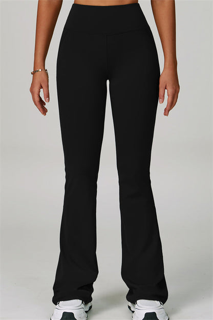 The Bold Cross Back Sports Bra Flared Leggings 2-Piece Set