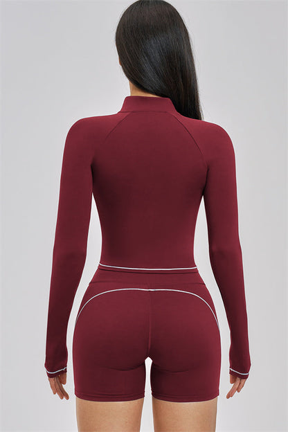 The Unbound Jacket Crop Top Shorts 3-Piece Set