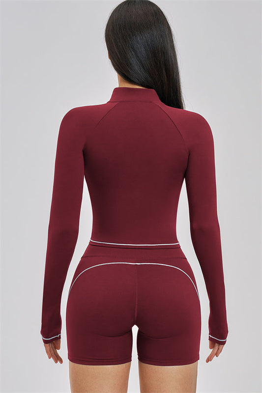 The Unbound Jacket Crop Top Shorts 3-Piece Set