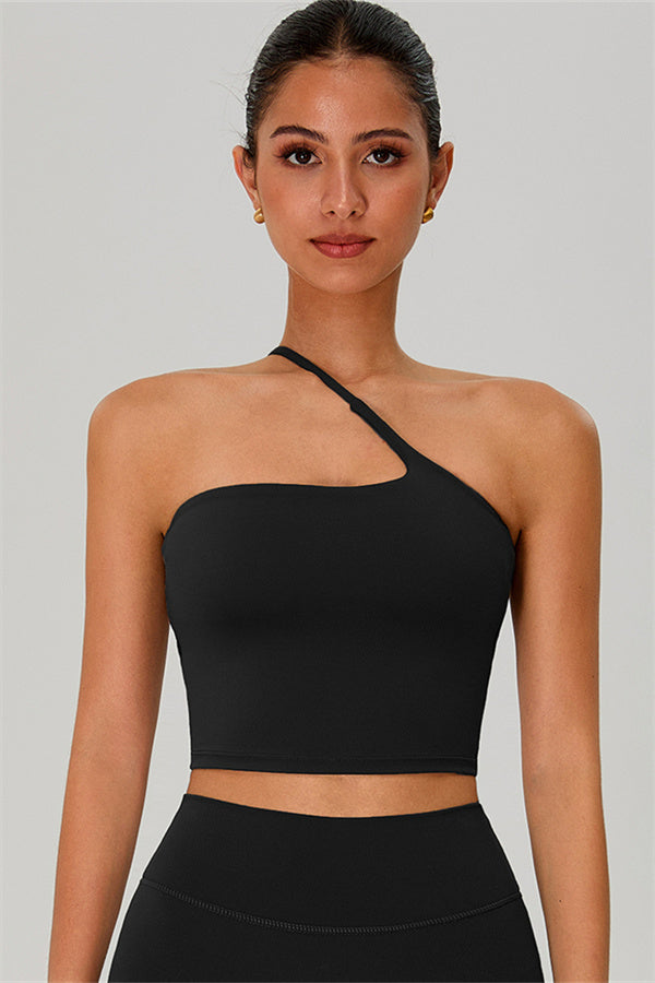 The Jewel One-Shoulder Crop Top
