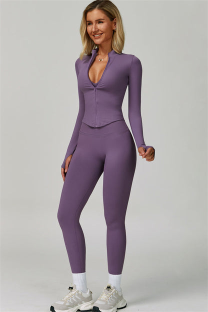 The Empower Jacket Sports Bra Leggings 3-Piece Set