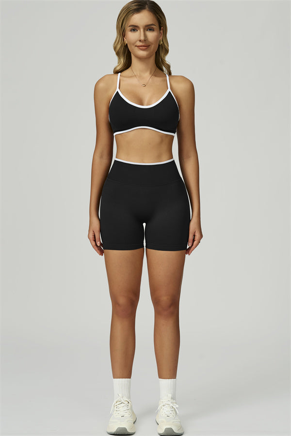 The Prime Line Sports Bra Shorts 2-Piece Set
