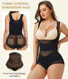 Women’s U Push-Up Chest Mesh Bodysuit – Seamless Tummy Control Shapewear with Butt Lifter & Waist Trimmer