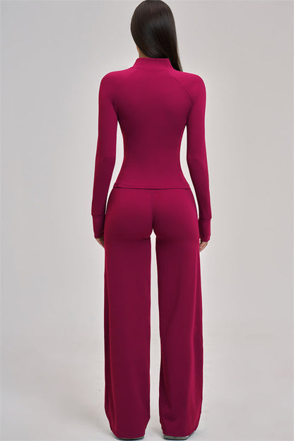 The Swoon Jacket Tank Top Flared Leggings 3-Piece Set