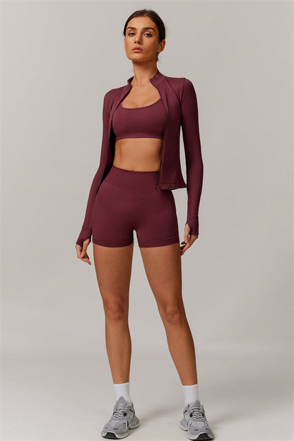 The Nova Luxe Jacket Shorts 2-Piece Set