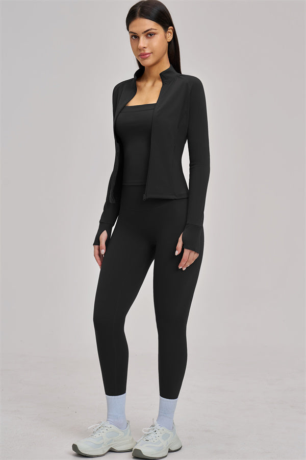 The Swoon Jacket Tank Top Leggings 3-Piece Set