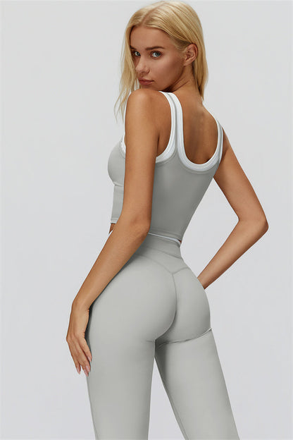 The Canyon Crop Tank Flared Leggings 2-Piece Set