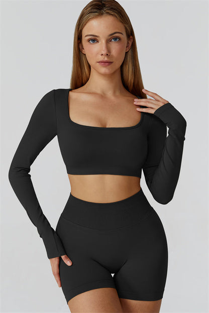 The Reign Long Sleeve Crop Top