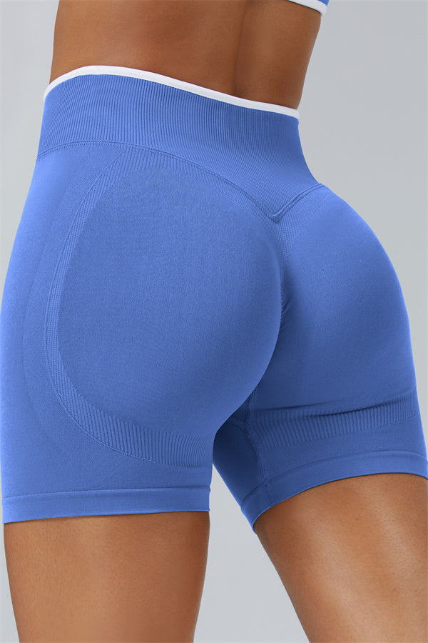 The Elevate Long Sleeve Crop top Shorts 2-Piece Set