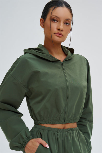 The Svelte UV protection Crop Hoodie