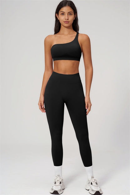 The Empower One-Shoulder Sports Bra Leggings 2-Piece Set