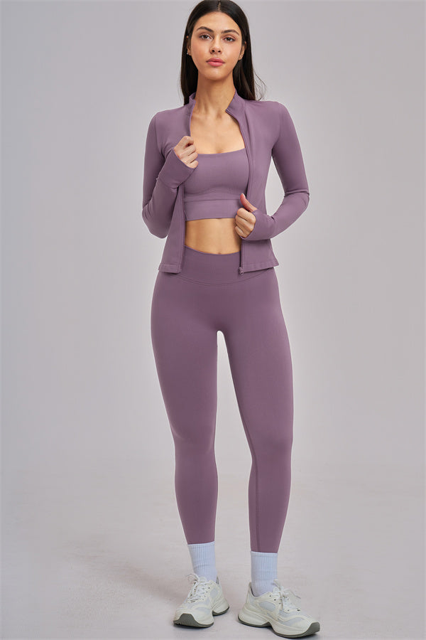 The Vision Jacket Sports Bra Leggings 3-Piece Set