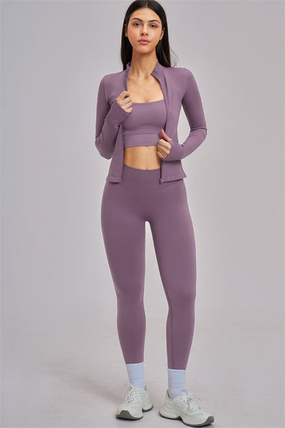 The Vision Jacket Sports Bra Leggings 3-Piece Set